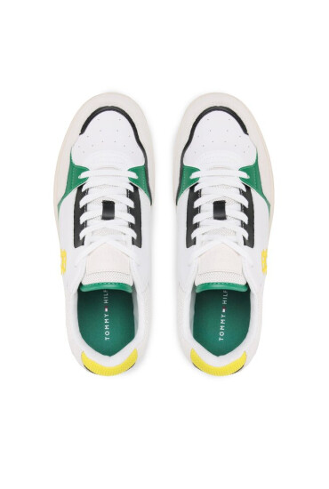Tommy Hilfiger Сникърси Th Basket Street Mix FM0FM04728 White YBS - Mera.bg