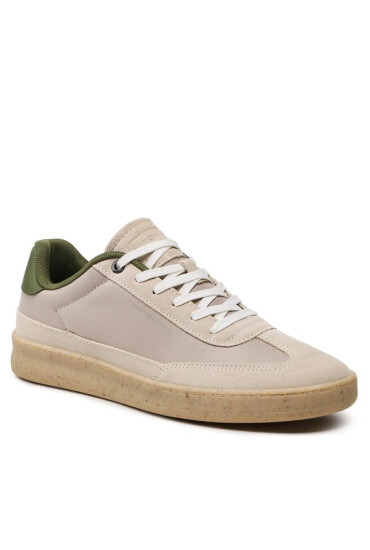 Tommy Hilfiger Сникърси Court Sneaker Mix Cup FM0FM04484 Stone AEP - Mera.bg