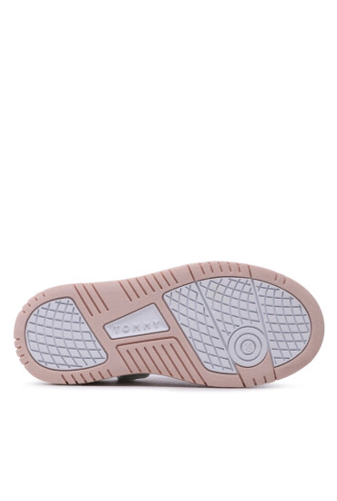 Tommy Hilfiger Сникърси Logo Low Cut Lace-Up Sneaker T3A9-32726-1592 M White/Beige/Sky Blue Y259 - Mera.bg