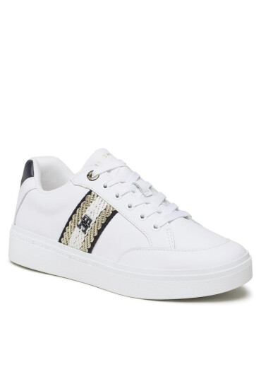 Tommy Hilfiger Сникърси Court Sneaker With Webbing FW0FW07106 White YBS - Mera.bg