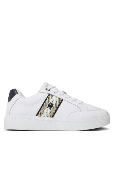 Tommy Hilfiger Сникърси Court Sneaker With Webbing FW0FW07106 White YBS - Mera.bg