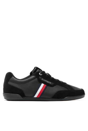 Tommy Hilfiger Сникърси Corporate Mix Leather Cupsole FM0FM04015 Black BDS - Mera.bg