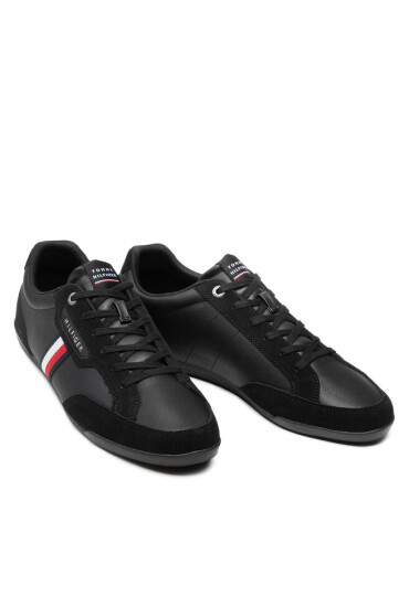 Tommy Hilfiger Сникърси Corporate Mix Leather Cupsole FM0FM04015 Black BDS - Mera.bg