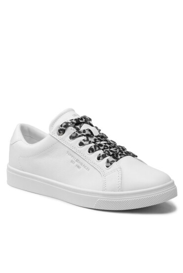 Tommy Hilfiger Сникърси Th Animal Printed Laces Sneaker FW0FW06069 White YBR - Mera.bg