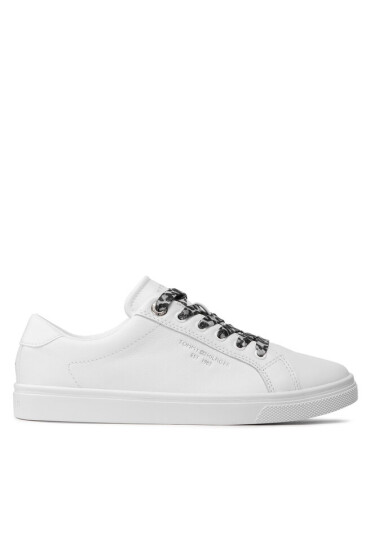 Tommy Hilfiger Сникърси Th Animal Printed Laces Sneaker FW0FW06069 White YBR - Mera.bg