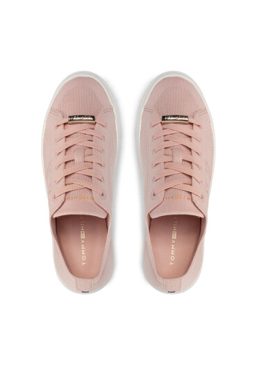 Tommy Hilfiger Сникърси Knitted Light Cupsole FW0FW06332 Sepia Pink TMF - Mera.bg
