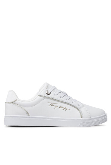 Tommy Hilfiger Сникърси Signature Piping Sneaker FW0FW06869 White/Gold 0K6 - Mera.bg