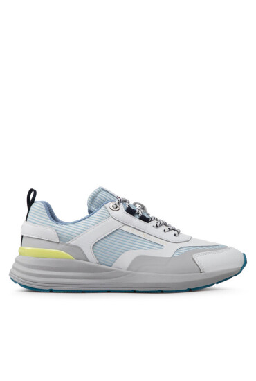 Tommy Hilfiger Сникърси Feminnie Material Mix Runner FW0FW06593 Breezy Blue C1O - Mera.bg