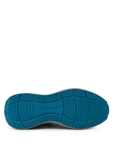 Tommy Hilfiger Сникърси Feminnie Material Mix Runner FW0FW06593 Breezy Blue C1O - Mera.bg