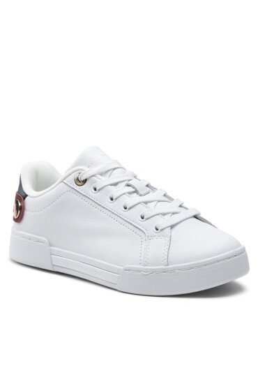 Tommy Hilfiger Сникърси Button Detail Court Sneaker FW0FW06733 White YBR - Mera.bg