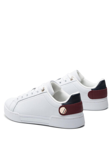 Tommy Hilfiger Сникърси Button Detail Court Sneaker FW0FW06733 White YBR - Mera.bg