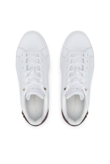 Tommy Hilfiger Сникърси Button Detail Court Sneaker FW0FW06733 White YBR - Mera.bg
