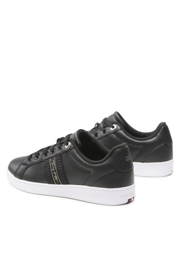 Tommy Hilfiger Сникърси Signature Webbing Court Sneaker FW0FW06803 Black BDS - Mera.bg