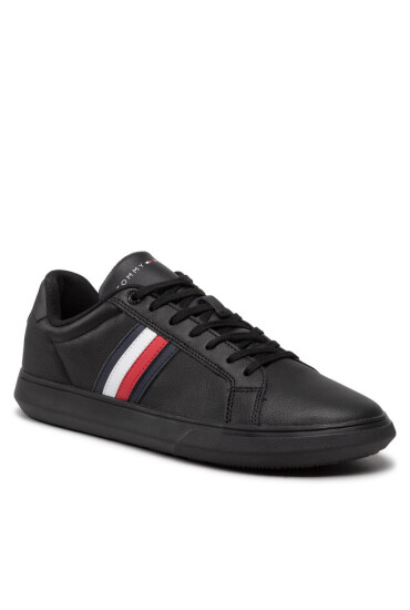 Tommy Hilfiger Сникърси Corporate Cup Leather Stripes FM0FM04275 Black BDS - Mera.bg