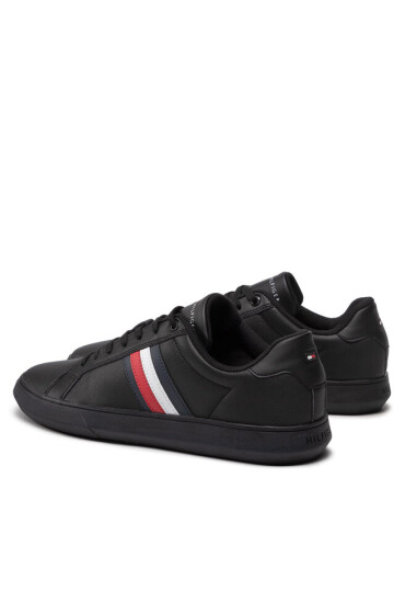 Tommy Hilfiger Сникърси Corporate Cup Leather Stripes FM0FM04275 Black BDS - Mera.bg