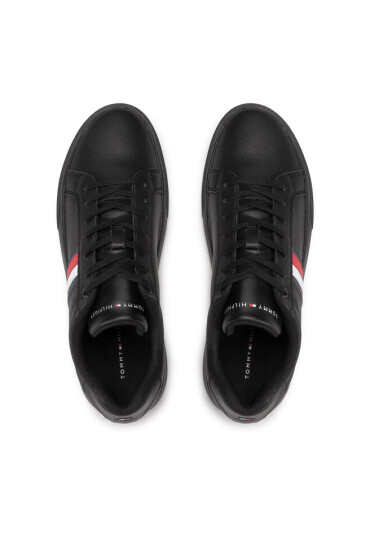 Tommy Hilfiger Сникърси Corporate Cup Leather Stripes FM0FM04275 Black BDS - Mera.bg