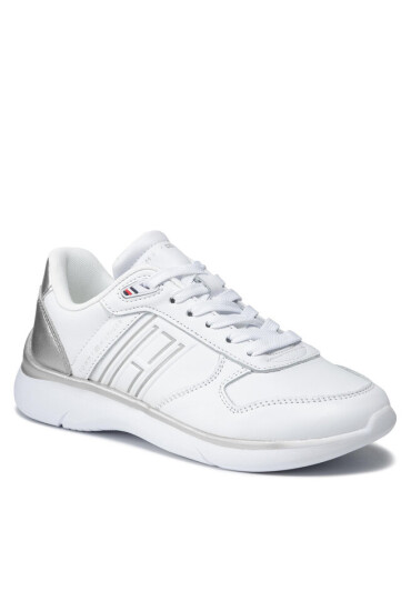 Tommy Hilfiger Сникърси Leather Ligtweight Sneaker FW0FW06016 Silver OIM - Mera.bg