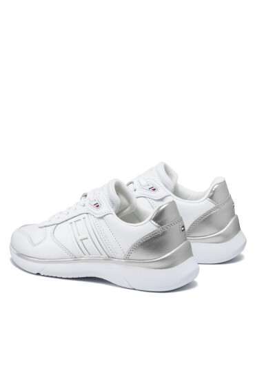 Tommy Hilfiger Сникърси Leather Ligtweight Sneaker FW0FW06016 Silver OIM - Mera.bg