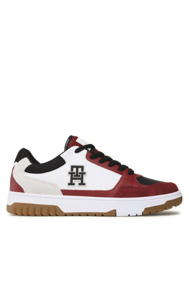 Tommy Hilfiger Сникърси Basket Street Mix FM0FM04695 Бял - Mera.bg