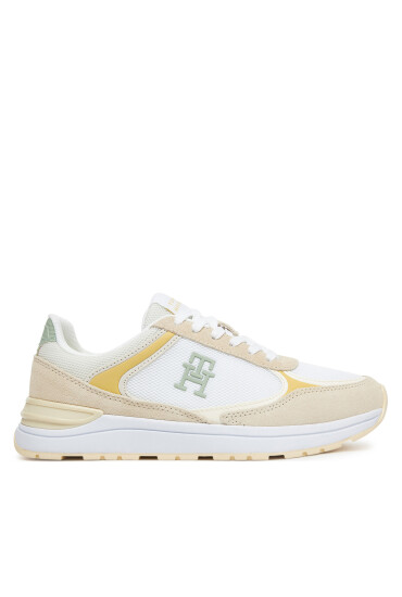 Tommy Hilfiger Сникърси Casual Fashion Runner Mix FW0FW08324 Бежов - Mera.bg
