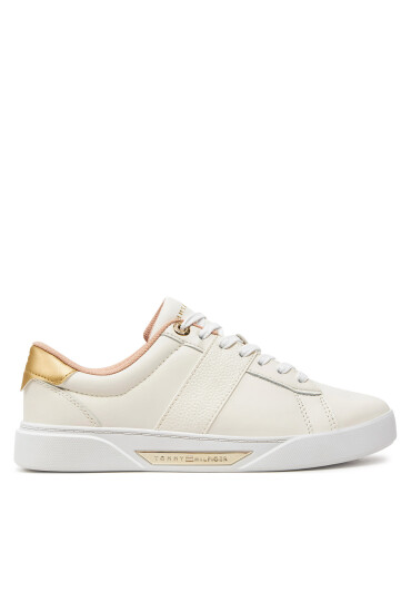 Tommy Hilfiger Сникърси Chic Panel Court Sneaker FW0FW07998 Екрю - Mera.bg