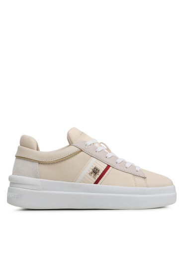 Tommy Hilfiger Сникърси Corp Webbing Court Sneaker FW0FW07387 Бежов - Mera.bg