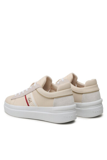 Tommy Hilfiger Сникърси Corp Webbing Court Sneaker FW0FW07387 Бежов - Mera.bg
