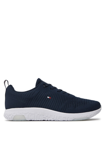 Tommy Hilfiger Сникърси Corporate Knit Rib Runner FM0FM02838 Тъмносин - Mera.bg