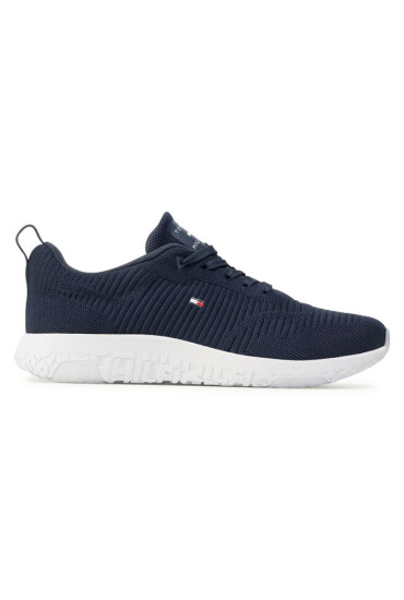 Tommy Hilfiger Сникърси Corporate Knit Rib Runner FM0FM02838 Тъмносин - Mera.bg