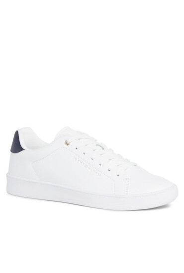 Tommy Hilfiger Сникърси Court Cupsole Leather Gold FM0FM04829 White YBS - Mera.bg