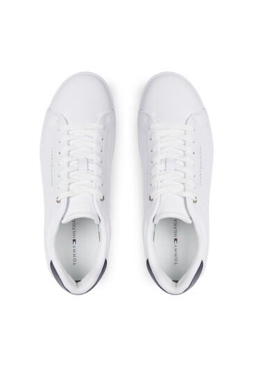 Tommy Hilfiger Сникърси Court Cupsole Leather Gold FM0FM04829 White YBS - Mera.bg