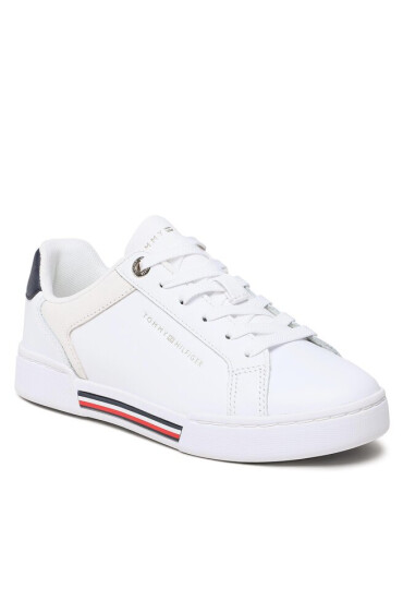 Tommy Hilfiger Сникърси Court Sneaker Global FW0FW07118 White/Rwb 0K9 - Mera.bg