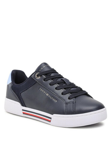 Tommy Hilfiger Сникърси Court Sneaker Global Stripes FW0FW07118 Space Blue DW6 - Mera.bg