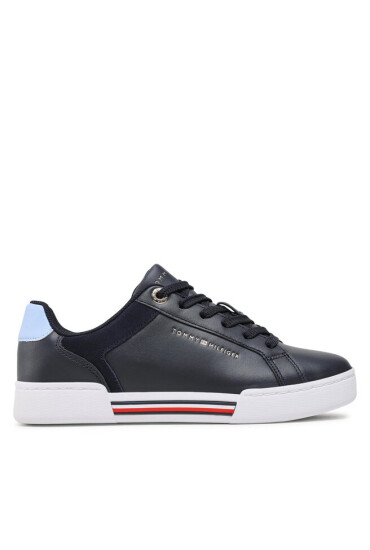 Tommy Hilfiger Сникърси Court Sneaker Global Stripes FW0FW07118 Space Blue DW6 - Mera.bg