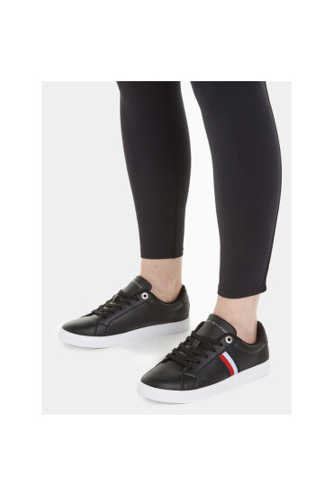 Tommy Hilfiger Сникърси Essential Stripes Court Sneaker FW0FW07449 Black BDS - Mera.bg