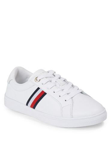 Tommy Hilfiger Сникърси Essential Stripes Court Sneaker FW0FW07449 White YBS - Mera.bg