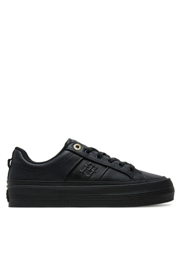 Tommy Hilfiger Сникърси Essential Vulc Sneaker Monogram FW0FW07945 Черен - Mera.bg