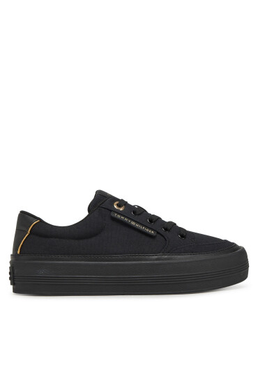 Tommy Hilfiger Сникърси Essential Vulc Textile Sneaker FW0FW08323 Черен - Mera.bg
