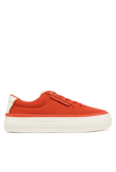 Tommy Hilfiger Сникърси Essential Vulc Textile Sneaker FW0FW08323 Оранжев - Mera.bg