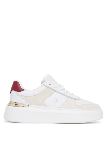 Tommy Hilfiger Сникърси Fashion Court Mix FW0FW08632 Бял - Mera.bg