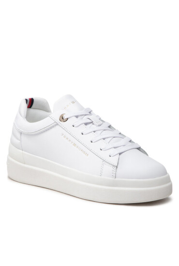 Tommy Hilfiger Сникърси Feminine Elevated Sneaker FW0FW06511 White/Gold 0K6 - Mera.bg