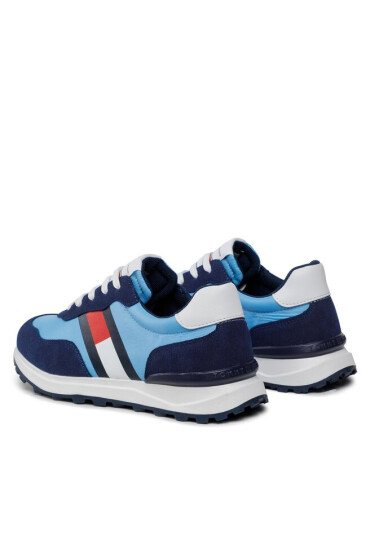 Tommy Hilfiger Сникърси Flag Low Cut Lace-Up Sneaker T3X9-32886-1587 S Blue/Sky Blue X644 - Mera.bg