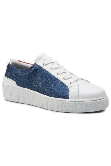 Tommy Hilfiger Сникърси Glitter Dress Sneaker FW0FW04136 Rwb 020 - Mera.bg