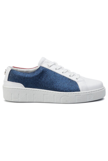 Tommy Hilfiger Сникърси Glitter Dress Sneaker FW0FW04136 Rwb 020 - Mera.bg