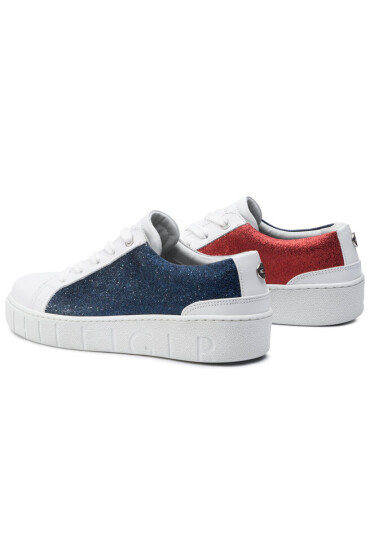 Tommy Hilfiger Сникърси Glitter Dress Sneaker FW0FW04136 Rwb 020 - Mera.bg