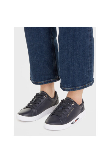 Tommy Hilfiger Сникърси Global Stripes Court Sneaker FW0FW07559 Space Blue DW6 - Mera.bg