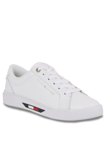 Tommy Hilfiger Сникърси Global Stripes Court Sneaker FW0FW07559 White YBS - Mera.bg