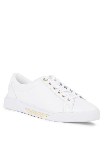 Tommy Hilfiger Сникърси Golden Hw Court Sneaker FW0FW07560 White/Gold 0K7 - Mera.bg