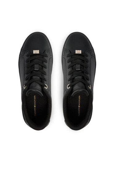 Tommy Hilfiger Сникърси Golden Hw Court Sneaker FW0FW07702 Черен - Mera.bg