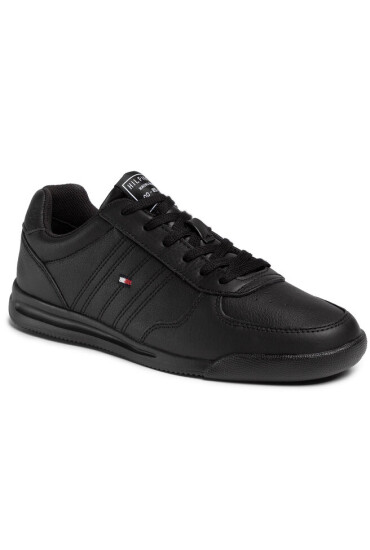 Tommy Hilfiger Сникърси Lightweight Leather Sneaker Flag FM0FM02740 Black BDS - Mera.bg